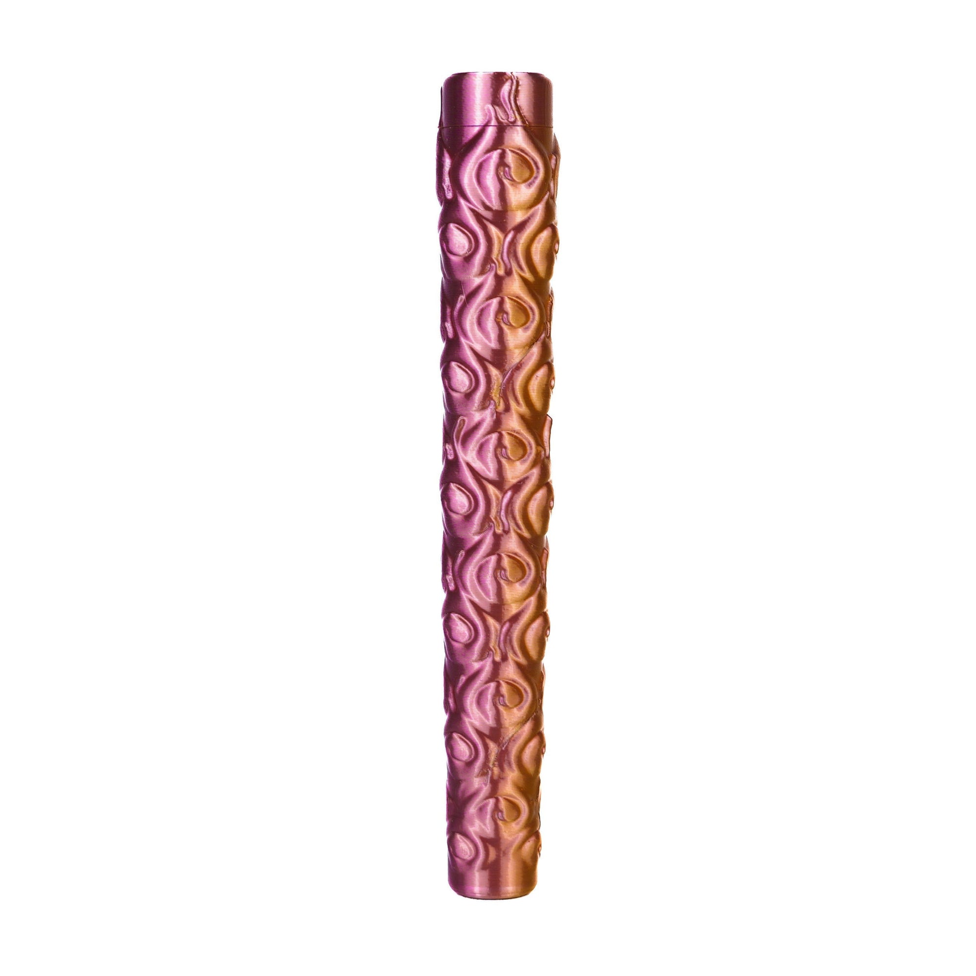 KJ GO Doob Tube FIRE Front View Pink & Yellow